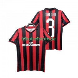 AC Mailand MALDINI 3 Retro 1990 1991 Herren Trikot Heim Kurzarm