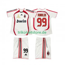 AC Mailand RONALDO 9 Retro 2006 2007 Kinder Trikotset Auswärts Kurzarm