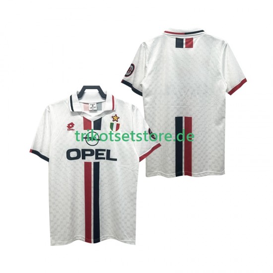 AC Mailand Retro 1996 1997 Herren Trikot Auswärts Kurzarm