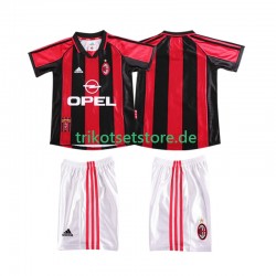 AC Mailand Retro 1998 1999 Kinder Trikotset Heim Kurzarm