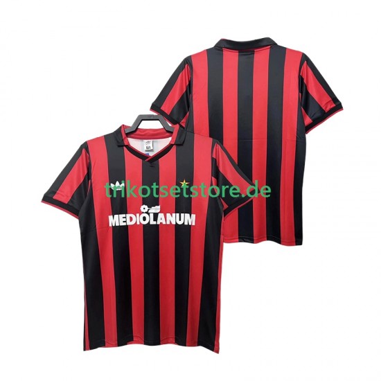 AC Mailand Retro 1990 1991 Herren Trikot Heim Kurzarm
