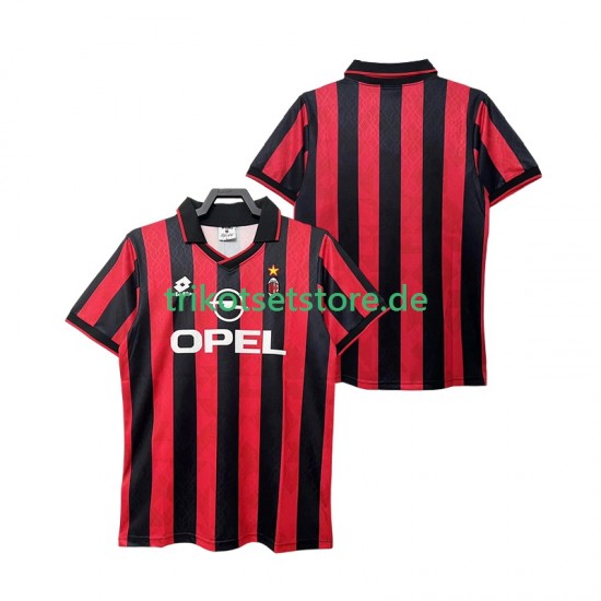 AC Mailand Retro 1995 1996 Herren Trikot Heim Kurzarm