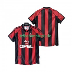 AC Mailand Retro 1998 1999 Herren Trikot Heim Kurzarm