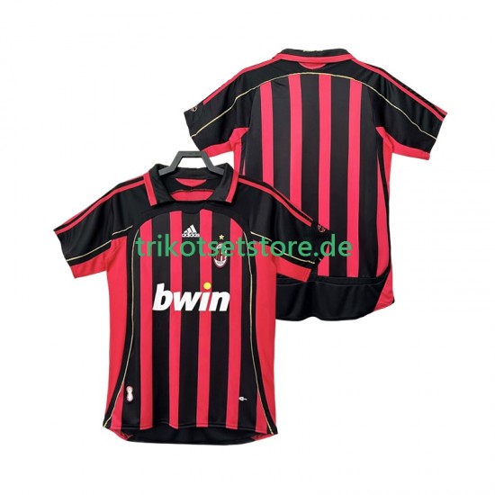 AC Mailand Retro 2006 2007 Herren Trikot Heim Kurzarm