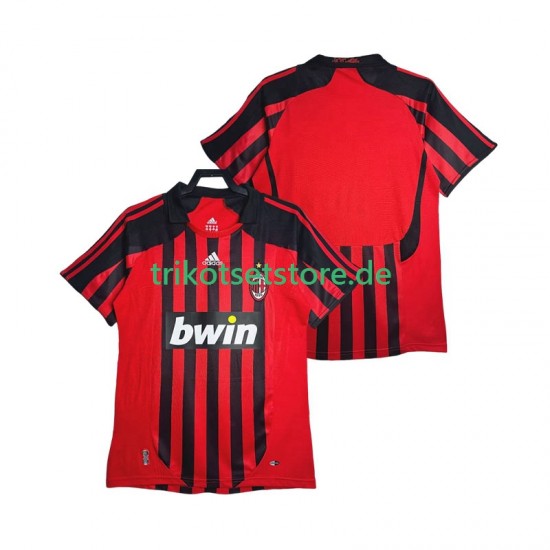 AC Mailand Retro 2007 2008 Herren Trikot Heim Kurzarm