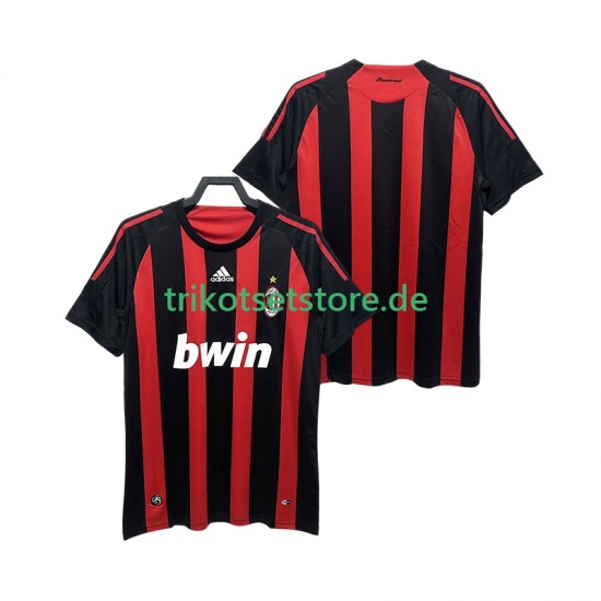AC Mailand Retro 2008 2009 Herren Trikot Heim Kurzarm