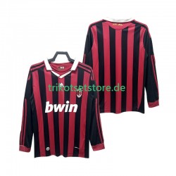 AC Mailand Retro 2009 2010 Herren Trikot Heim Langarm