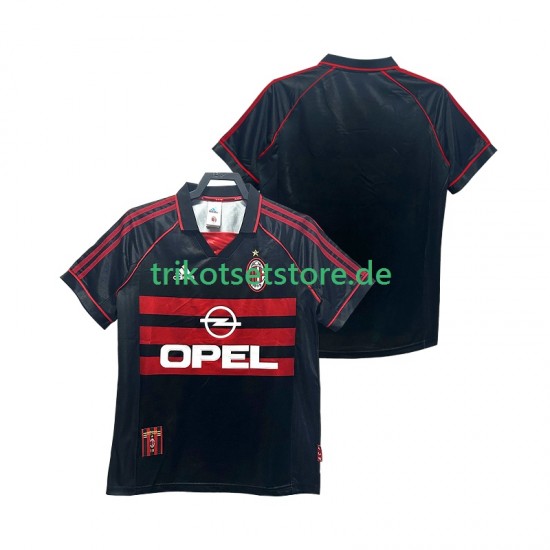 AC Mailand Retro 1998 1999 Herren Trikot Ausweich Kurzarm
