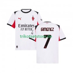 AC Mailand Santiago Gimenez 7 2025-2026 Herren Trikot Auswärts Kurzarm