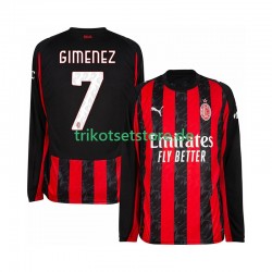 AC Mailand Santiago Gimenez 7 2025-2026 Herren Trikot Heim Langarm