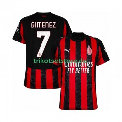AC Mailand Santiago Gimenez 7 2025-2026 Herren Trikot Heim Kurzarm