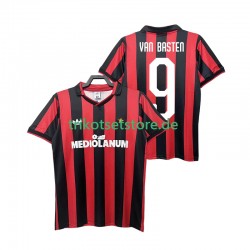 AC Mailand VAN BASTEN 9 Retro 1990 1991 Herren Trikot Heim Kurzarm