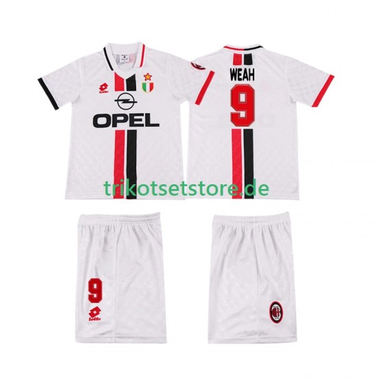 AC Mailand WEAH 8 Retro 1996 1997 Kinder Trikotset Auswärts Kurzarm