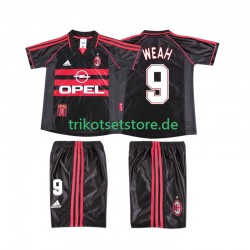 AC Mailand WEAH 9 Retro 1998 1999 Kinder Trikotset Ausweich Kurzarm