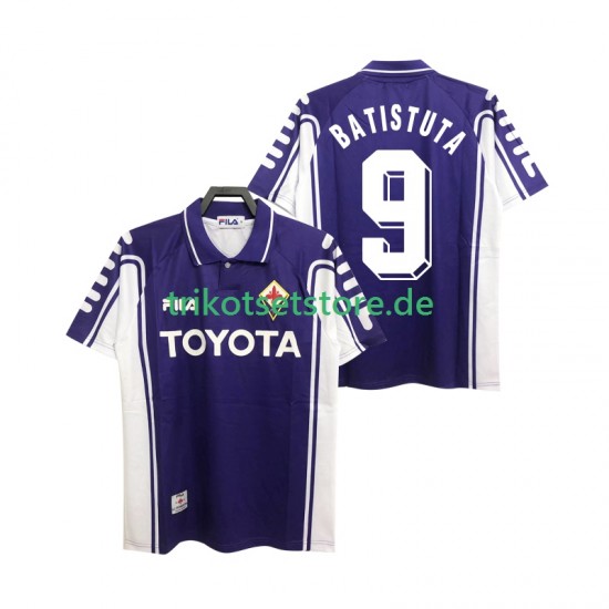 AC Florenz BASTUTA 9 Retro 1999 2000 Herren Trikot Heim Kurzarm