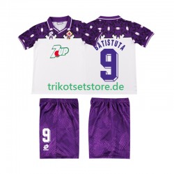 AC Florenz BATISTUTA 9 Retro 1992 1993 Kinder Trikotset Auswärts Kurzarm