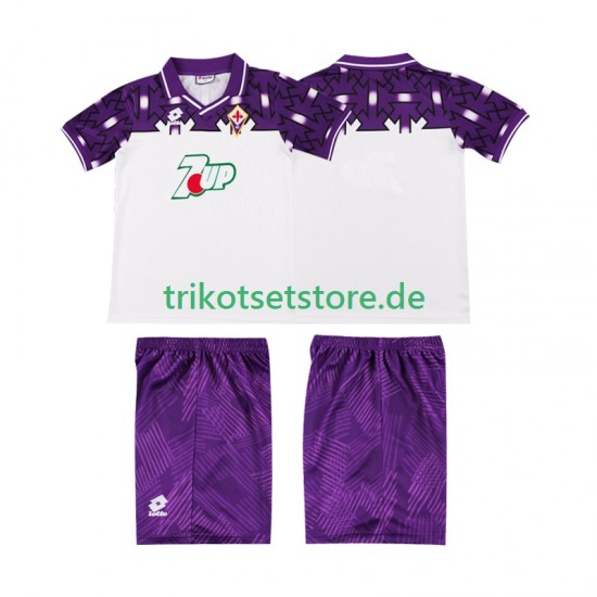 AC Florenz Retro 1992 1993 Kinder Trikotset Auswärts Kurzarm