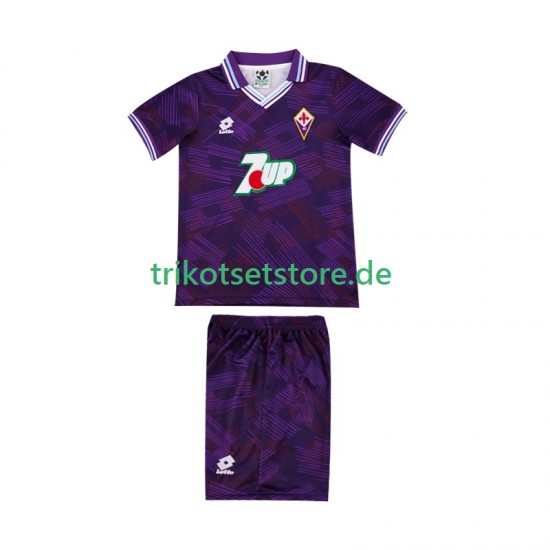 AC Florenz Retro 1992 1993 Kinder Trikotset Heim Kurzarm