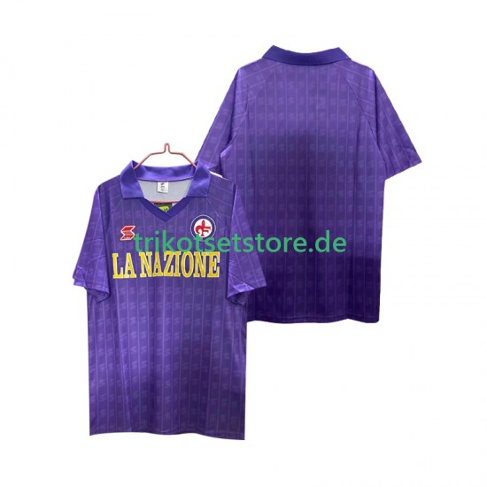 AC Florenz Retro 1989 1990 Herren Trikot Heim Kurzarm
