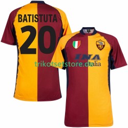 AS Rom Batistuta 20 Retro 2000 2001 Herren Trikot Heim Kurzarm