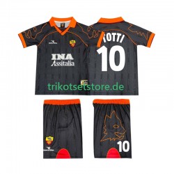 AS Rom TOTTI 10 Retro 1999 2000 Kinder Trikotset Auswärts Kurzarm