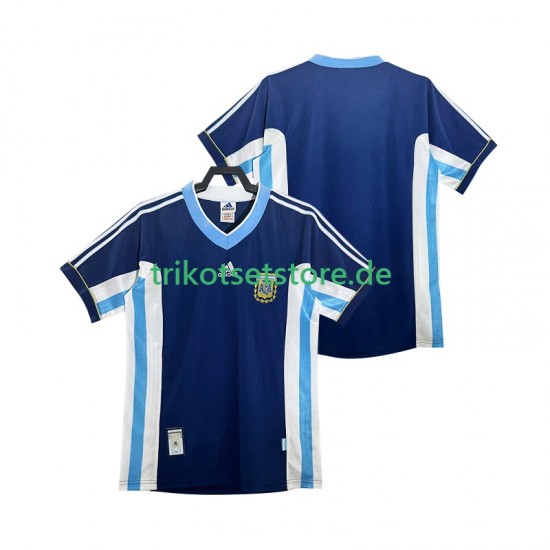 Argentinien Retro 1998 Herren Trikot Auswärts Kurzarm