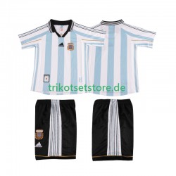 Argentinien Retro 1998 Kinder Trikotset Heim Kurzarm