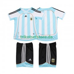 Argentinien Retro 2006 2007 Kinder Trikotset Heim Kurzarm