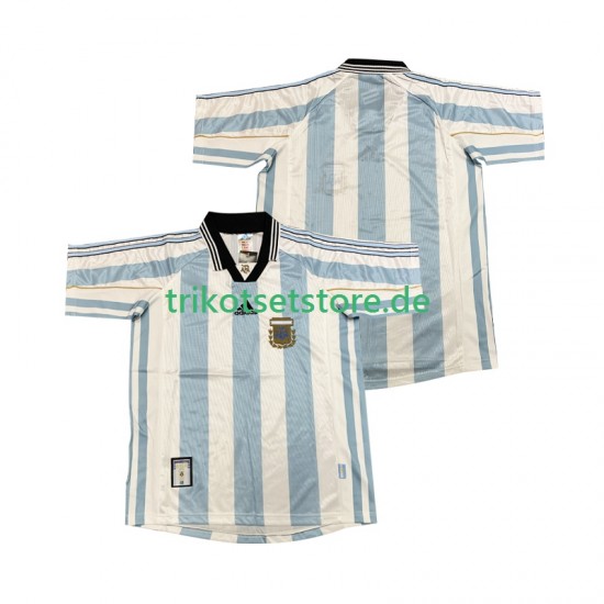 Argentinien Retro 1998 Herren Trikot Heim Kurzarm