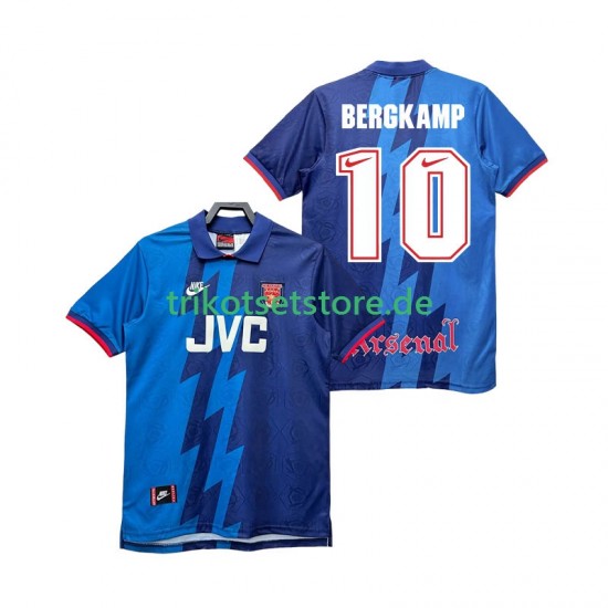 Arsenal BERGKAMP 10 Retro 1995 1996 Herren Trikot Auswärts Kurzarm