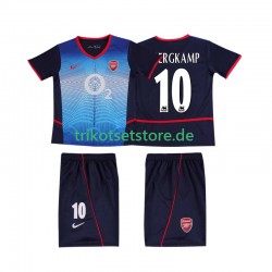 Arsenal BERGKAMP 10 Retro 2002 2004 Kinder Trikotset Auswärts Kurzarm