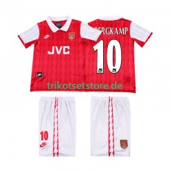 Arsenal BERGKAMP 10 Retro 1994 1996 Kinder Trikotset Heim Kurzarm