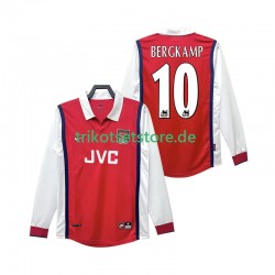 Arsenal BERGKAMP 10 Retro 1998 1999 Herren Trikot Heim Langarm