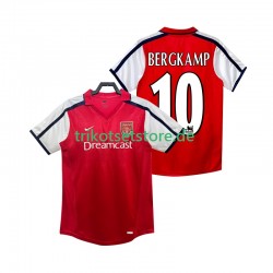 Arsenal BERGKAMP 10 Retro 2001 2002 Herren Trikot Heim Kurzarm