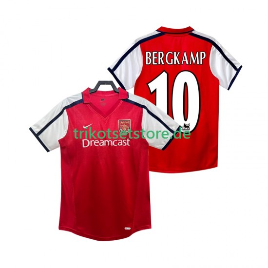 Arsenal BERGKAMP 10 Retro 2001 2002 Herren Trikot Heim Kurzarm