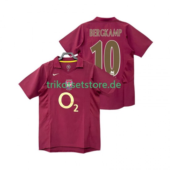 Arsenal BERGKAMP 10 Retro 2005 2006 Herren Trikot Heim Kurzarm