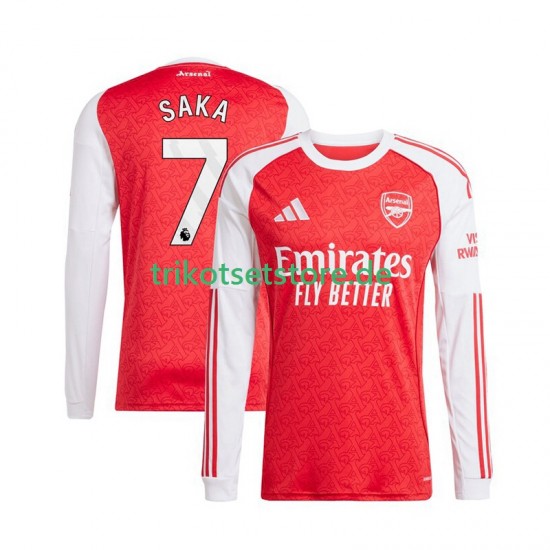 Arsenal Bukayo Saka 7 2025-2026 Herren Trikot Heim Langarm