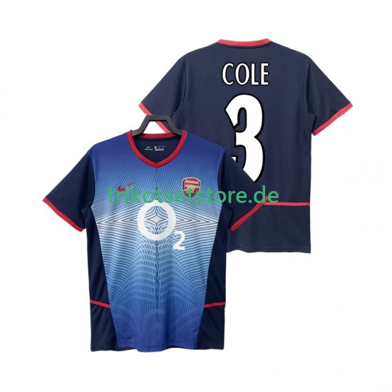 Arsenal COLE 3 Retro 2002 2004 Herren Trikot Auswärts Kurzarm