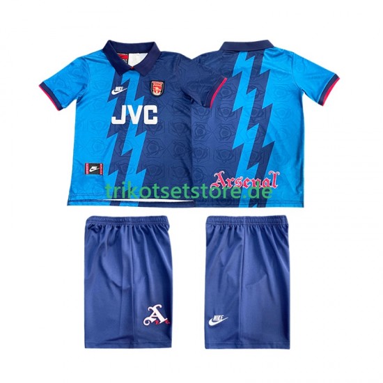 Arsenal Retro 1995 1996 Kinder Trikotset Auswärts Kurzarm