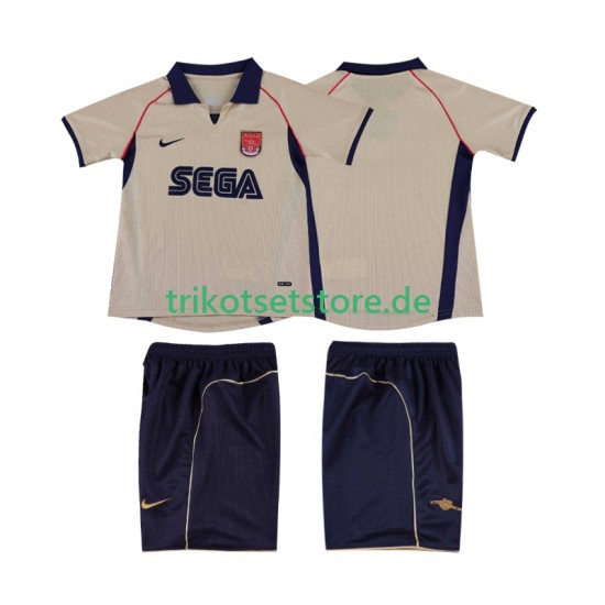 Arsenal Retro 2001 2002 Kinder Trikotset Auswärts Kurzarm