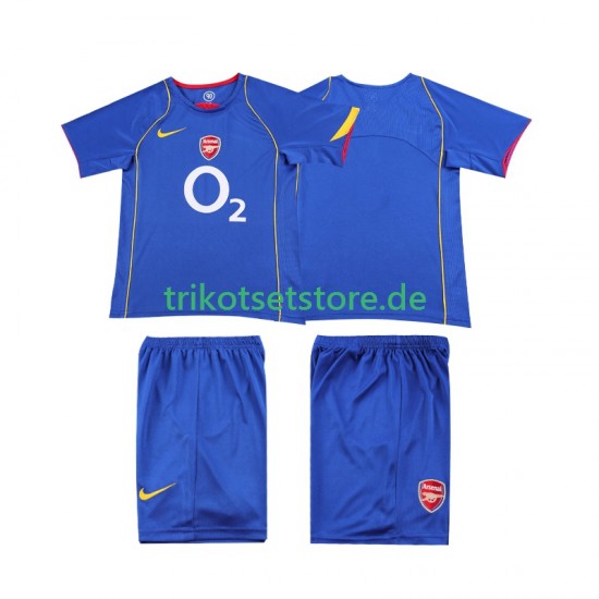 Arsenal Retro 2004 2005 Kinder Trikotset Auswärts Kurzarm