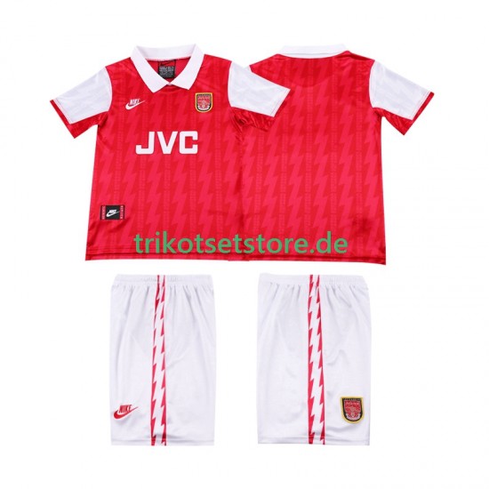 Arsenal Retro 1994 1996 Kinder Trikotset Heim Kurzarm