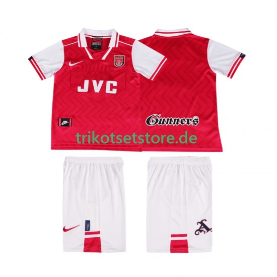 Arsenal Retro 1996 1997 Kinder Trikotset Heim Kurzarm