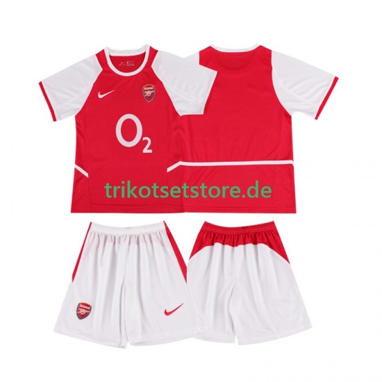 Arsenal Retro 2002 2003 Kinder Trikotset Heim Kurzarm