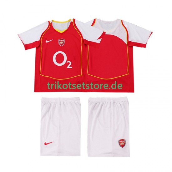 Arsenal Retro 2004 2005 Kinder Trikotset Heim Kurzarm