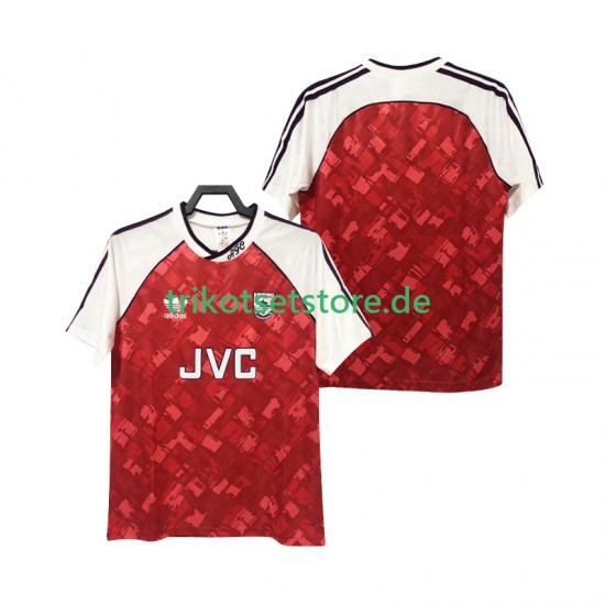 Arsenal Retro 1990 1992 Herren Trikot Heim Kurzarm