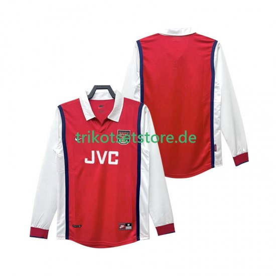 Arsenal Retro 1998 1999 Herren Trikot Heim Langarm