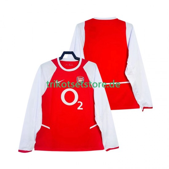 Arsenal Retro 2002 2003 Herren Trikot Heim Langarm