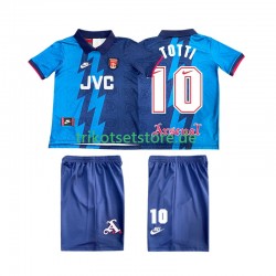 Arsenal TOTTI 10 Retro 1995 1996 Kinder Trikotset Auswärts Kurzarm
