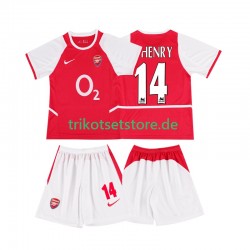 Arsenal Thierry Henry 14 Retro 2002 2003 Kinder Trikotset Heim Kurzarm